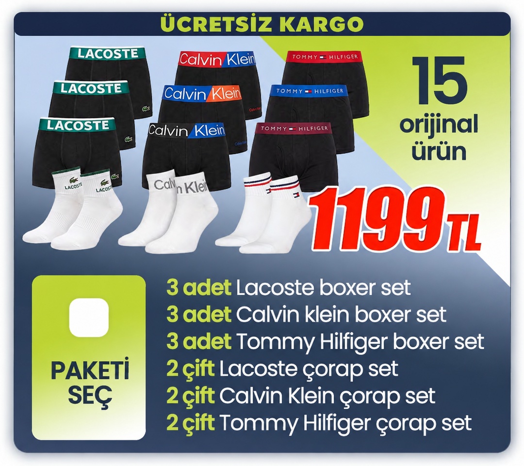 1'li Set 1199 TL - Paketi Seç