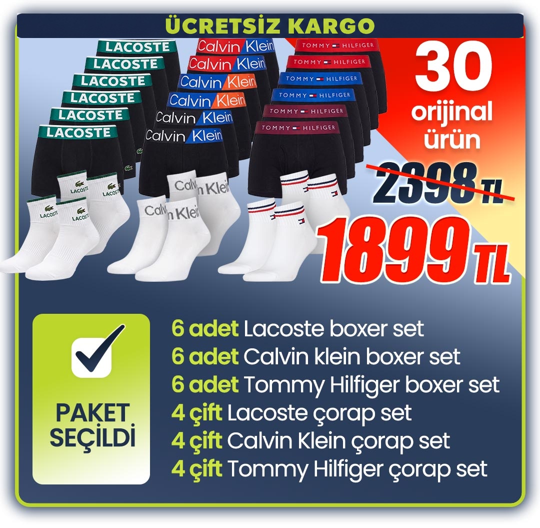 2'li Set 1899 TL - Paket Seçildi